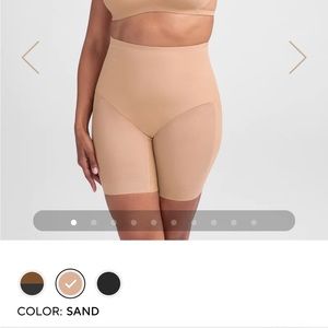 Honeylove mid-waist short, sand color, size medium